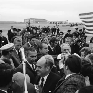President Richard Nixon visits Ireland. Pictured on arrival at Shannon Airport President Richard Nixon visits Ireland. Pictured on arrival at Shannon Airport