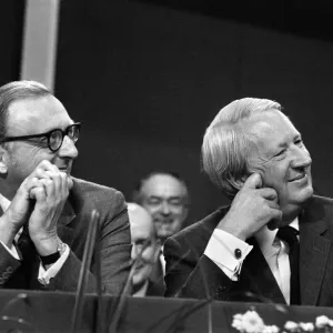 Prime Minister Edward Heath sits alongside Secretary of State for Defence Lord Carrington Prime Minister Edward Heath sits alongside Secretary of State for Defence Lord Carrington