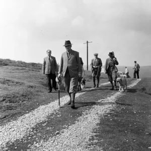 Print of Harold Macmillan on Barden Moor, August 1958