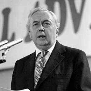 Prime mInister Harold Wilson speaks during a debate on the Common Market