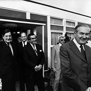 Prime minister James Callaghan with his chancellor Denis Healey