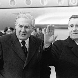 Prime Minister James Callaghan MP March 1976 with Soviet Foreign Minister Andrei