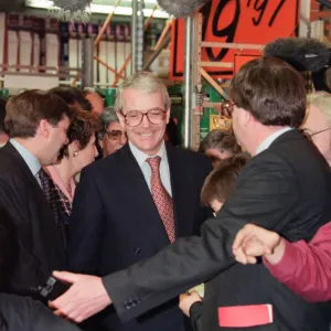 Print of Prime Minister John Major at B&Q, 1st April 1997