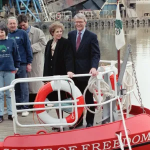 Prime Minister John Major with his wife Norma in Bristol Prime Minister John Major with his wife Norma in Bristol