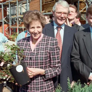 Prime Minister John Major and wife Norma pictured visiting B&Q during the general Prime Minister John Major and wife Norma pictured visiting B&Q during the general