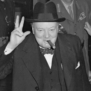 Former Prime Minister and leader of the Tory party seen here greeting the crowd outside