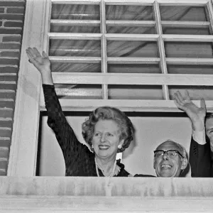 Prime Minister Margaret Thatcher, with husband Denis and Conservative Party Chairman Prime Minister Margaret Thatcher, with husband Denis and Conservative Party Chairman