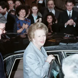 Prime Minister Margaret Thatcher at Conservative headquarters, Smith Square Prime Minister Margaret Thatcher at Conservative headquarters, Smith Square
