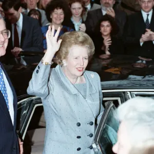 Prime Minister Margaret Thatcher at Conservative headquarters, Smith Square Prime Minister Margaret Thatcher at Conservative headquarters, Smith Square