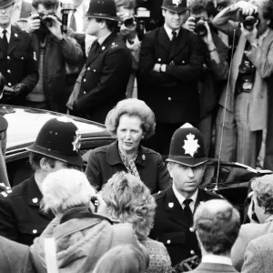 Print of Margaret Thatcher at Conservative Party Conference, Brighton Print of Margaret Thatcher at Conservative Party Conference, Brighton
