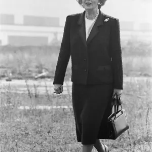 Prime Minister Margaret Thatcher seen here at what remains of the Head Wrightson works in Prime Minister Margaret Thatcher seen here at what remains of the Head Wrightson works in
