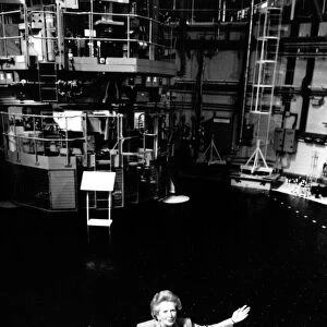 Prime Minister Margaret Thatcher at the Torness Nuclear Power Plant in Scotland 13rd May