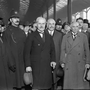Prime Minister Ramsay MacDonald (centre) seen here with Sir Stamp Prime Minister Ramsay MacDonald (centre) seen here with Sir Stamp
