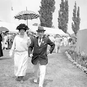 Prime Minister Stanley Baldwin Circa 1920s Pictured with his wife at cricket match
