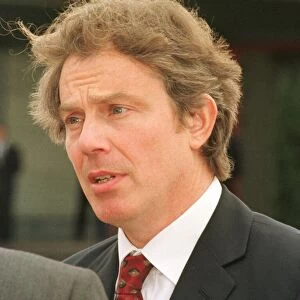 Prime Minister Tony Blair leaves Heathrow in April 1999, for a NATO Summit in Washington