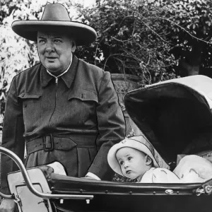The Prime Ministers visit ot the Middle East: Mr Churchill at the British Embassy The Prime Ministers visit ot the Middle East: Mr Churchill at the British Embassy