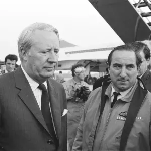 Prime Minster Edward Heath flies Concorde. 19th May 1972 Prime Minster Edward Heath flies Concorde. 19th May 1972