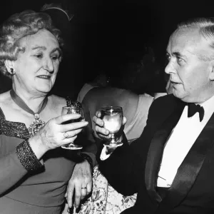 Print of Prime Minister Harold Wilson toasting with the Lord Mayor Print of Prime Minister Harold Wilson toasting with the Lord Mayor