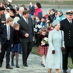 PRINCE ANDREW WITH HIS DAUGHTERS & PRINCE HARRY AT GREENWICH FOR SPECIAL LUNCH TO