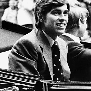 Prince Andrew in the Royal Carriage October 1977
