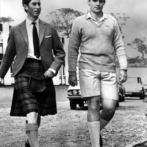 Prince Charles 1970 Gordonstoun school visit to read lesson at memorial service for
