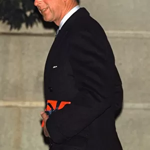 Prince Charles arrives at the Ritz Hotel in London for the 50th Birthday party of Annabel