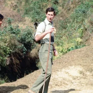 Prince Charles begins his trek to the foothills of Annapurina at Pokhara Begnas Tal Prince Charles begins his trek to the foothills of Annapurina at Pokhara Begnas Tal