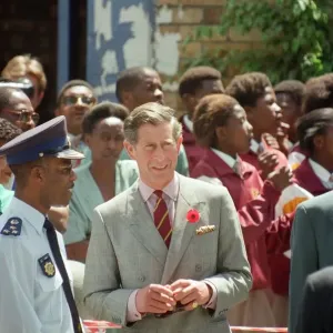 Prince Charles in Cape Town on the last day of his tour of Southern Africa