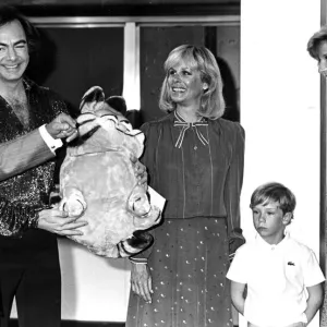 Prince Charles and Diana with Neil Diamond at the N.E.C. Birmingham Print Prince Charles and Diana with Neil Diamond at the N.E.C. Birmingham Print