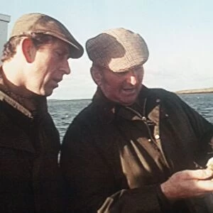 Prince Charles on fishing boat November 1989