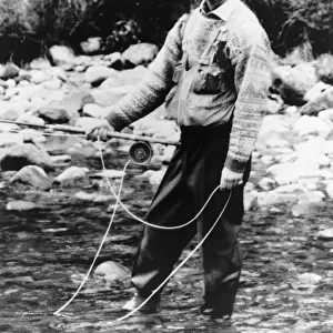 Prince Charles fishing in Scotland May 1987