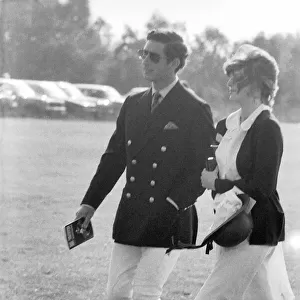 Prince Charles and girlfriend Lady Sarah Spencer. June 1977 R77-3411-002