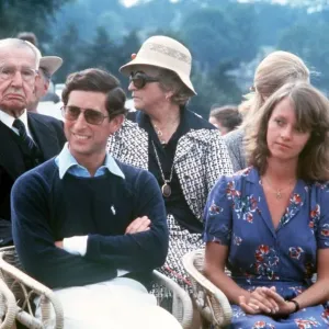 Prince Charles with Sabrina Guinness Print 1979