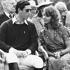 Prince Charles with girlfriend Sabrina Guinness at a polo match Dbase MSI