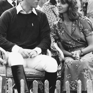 Prince Charles with girlfriend Sabrina Guinness at a polo match Dbase MSI Prince Charles with girlfriend Sabrina Guinness at a polo match Dbase MSI