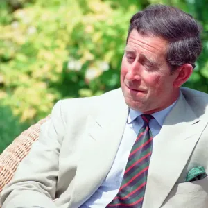 Prince Charles, is interviewed by members of the welsh press Prince Charles, is interviewed by members of the welsh press