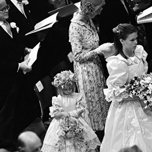 Prince Charles Lady Diana Spencer Royal Wedding July 1981 Bridesmaids including