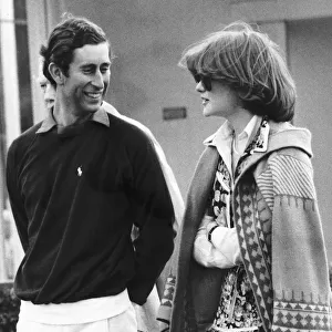 Prince Charles with Lady Sarah McCorquodale (nee Spencer), older sister of Diana