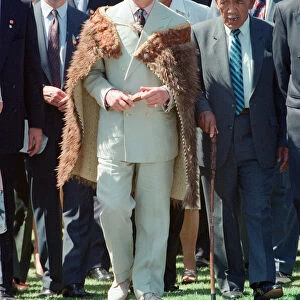 Prince Charles during Maori Day Celebrations In Waitangi, New Zealand
