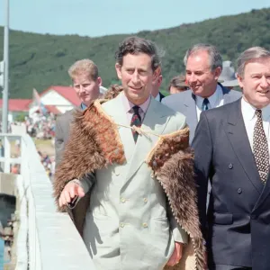 Prince Charles during Maori Day Celebrations In Waitangi, New Zealand