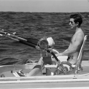 Prince Charles Marlin Fishing Print