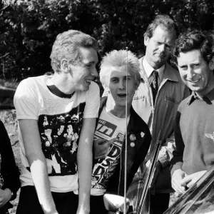 Prince Charles meet Punks Anne Wobble, 17, Tony Waterman, 17, and Phil Sick, 19 Prince Charles meet Punks Anne Wobble, 17, Tony Waterman, 17, and Phil Sick, 19