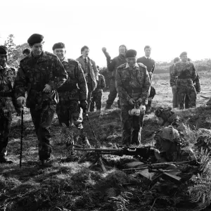 Prince Charles meets Gurkhas and watches army demonstrations at Stanford, Norfolk