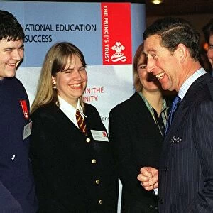 Prince Charles meets young people at Princes Trust support Conference
