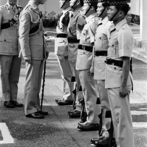 Prince Charles in Colonel-in-Chief Uniform Print, Nepal, December 1980 Prince Charles in Colonel-in-Chief Uniform Print, Nepal, December 1980