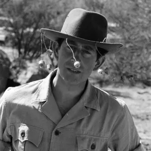 Prince Charles pictured at Goodardy Sheep Station, Western Australia Prince Charles pictured at Goodardy Sheep Station, Western Australia