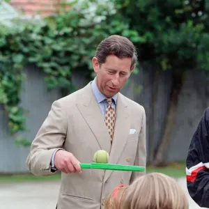 Print of Prince Charles at Fendalton Primary School