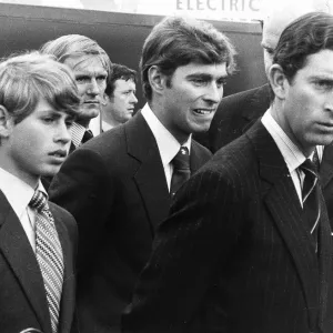 Prince Charles with Brothers at 1978 Farnborough Air Show Print Prince Charles with Brothers at 1978 Farnborough Air Show Print