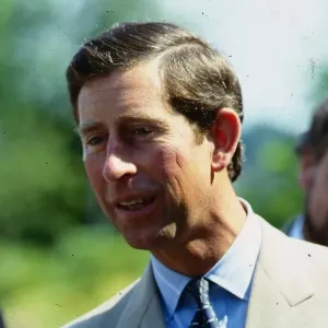 Prince Charles in Ferguslie Park, Paisley Print July 1989