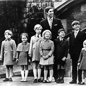 Prince Charles - The Prince of Wales pictured with the rest of the Royal children